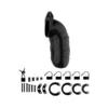 Cage de chasteté 14cm ManCage 05 noir 3(1)