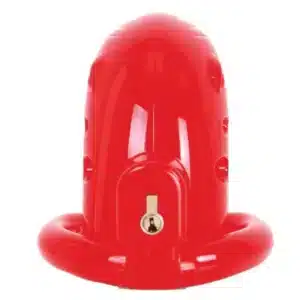 Cage de chasteté Homme ABS rouge – Malesation