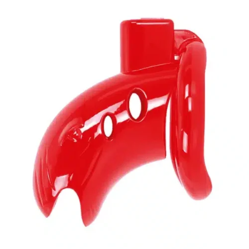 Cage de chasteté ABS rouge - Malesation 3(1)