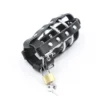 OHMAMA FETISH - ETUI EN CUIR AVEC ANNEAUX MÉTALLIQUES ET CADENAS 2(1)