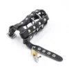 OHMAMA FETISH - ETUI EN CUIR AVEC ANNEAUX MÉTALLIQUES ET CADENAS 4(1)