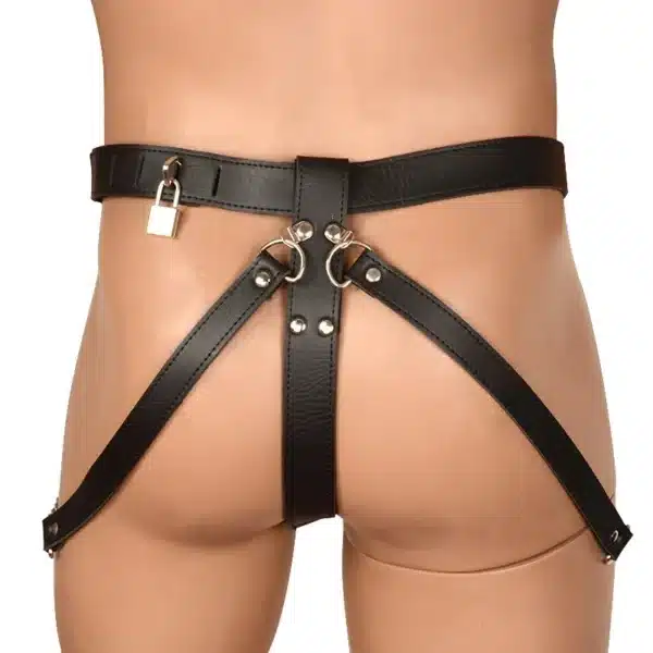 Ceinture de chasteté sexy en cuir PU pour Homme – Image 5