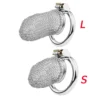 dispositif de chasteté en maille acier pour hommes