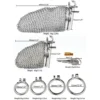 Dispositif de Chasteté en Maille Acier pour Hommes