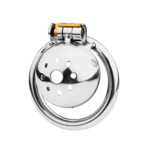 cage de chasteté avec dispositif de verrouillage en acier inoxydable