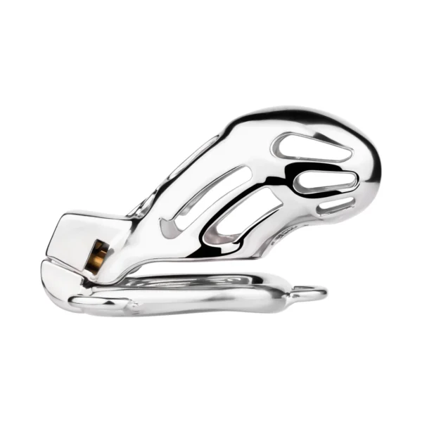 Cage de chasteté en acier + ceinture – Image 2