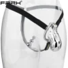 cage de chasteté en acier + ceinture