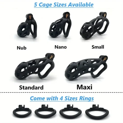 Cage de chasteté pour pénis masculin avec serrure