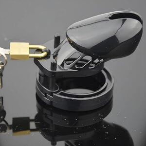 Cage de chasteté confortable pour homme — dispositif respirant en plastique hypoallergénique