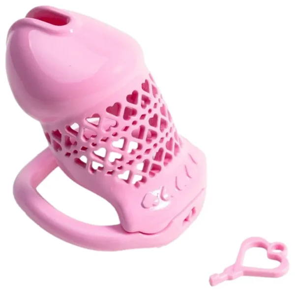 Cage de Chasteté Fivheart 8 x 3.2 cm Rose 1 Cage de Chasteté Fivheart 8 x 3.2 cm Rose