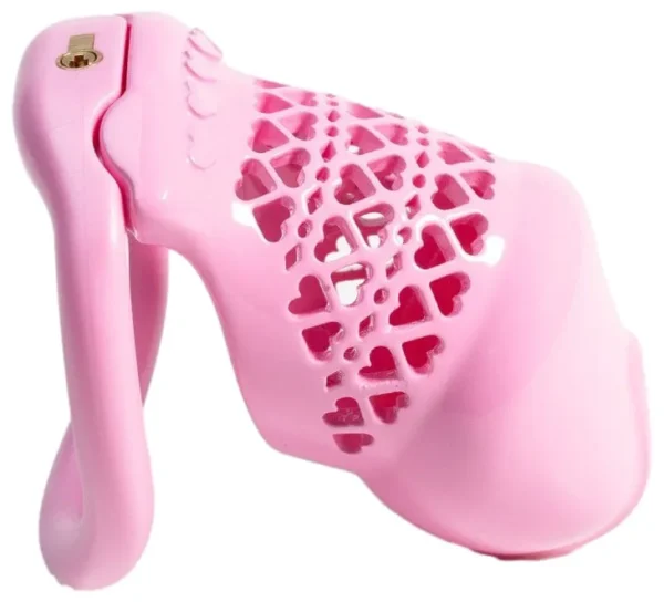 Cage de Chasteté Fivheart 8 x 3.2 cm Rose 2 Cage de Chasteté Fivheart 8 x 3.2 cm Rose